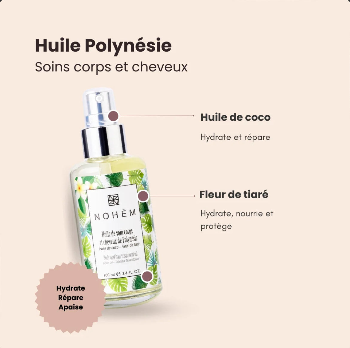 Olejek do Masażu Polinezja z Olejem Kokosowym 100ml
