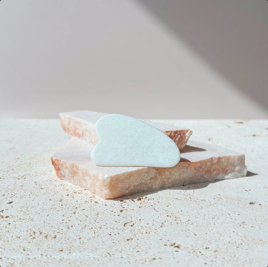 Biały jadeitowy Gua Sha