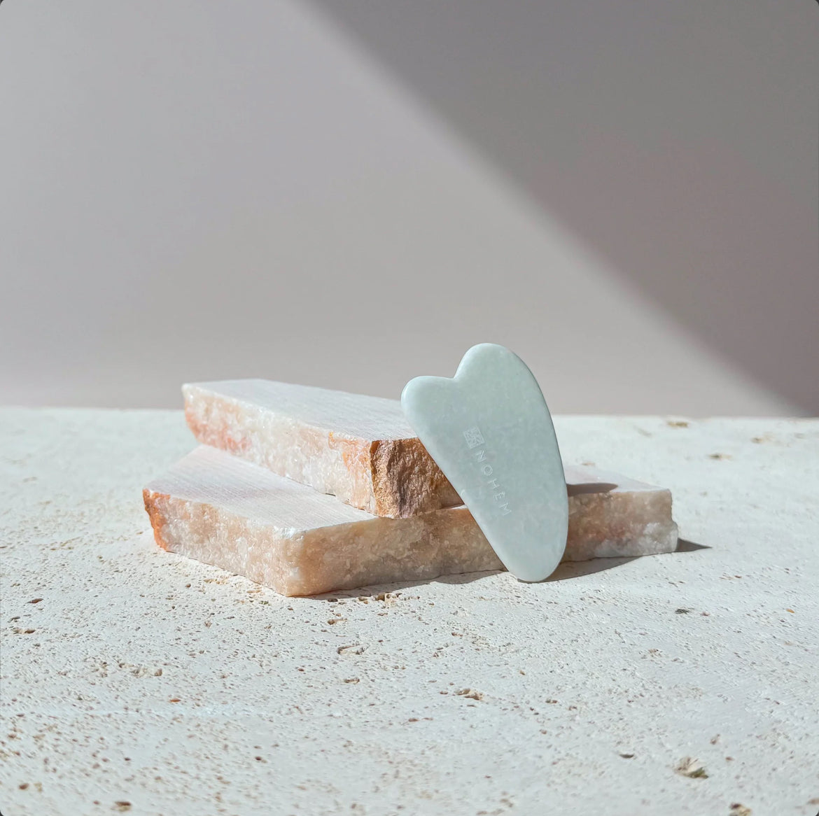Biały jadeitowy Gua Sha
