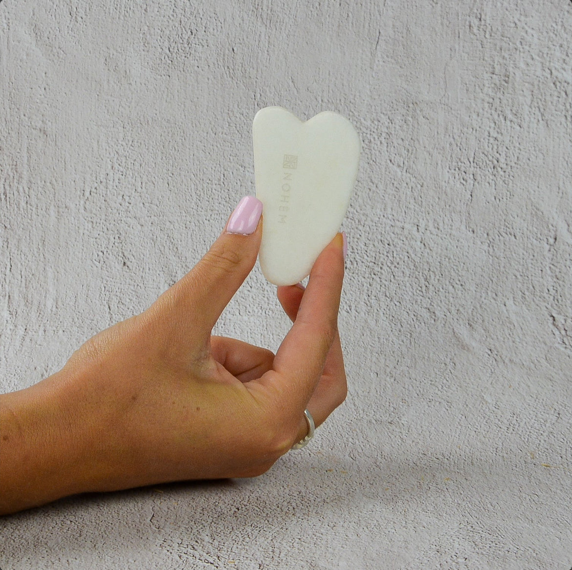 Biały jadeitowy Gua Sha