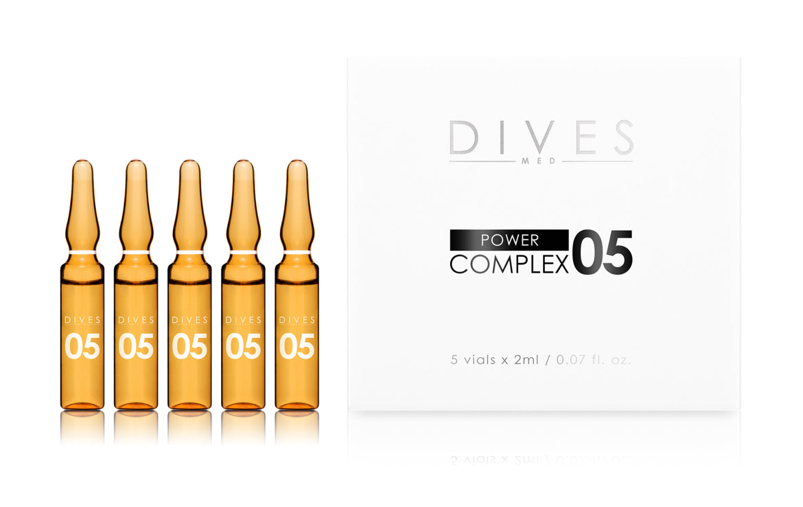 Power Complex 05 – Ampullen voor Diepe Regeneratie en Verheldering met Niacinamide en Glutathion (5x2ml)