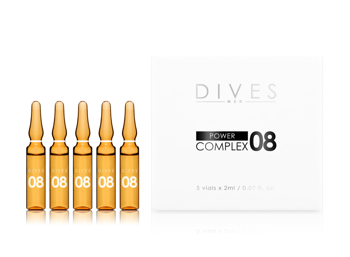 Power Complex 08 – Ampoules Équilibrantes pour Peau Grasse et Irritée (5x2ml)