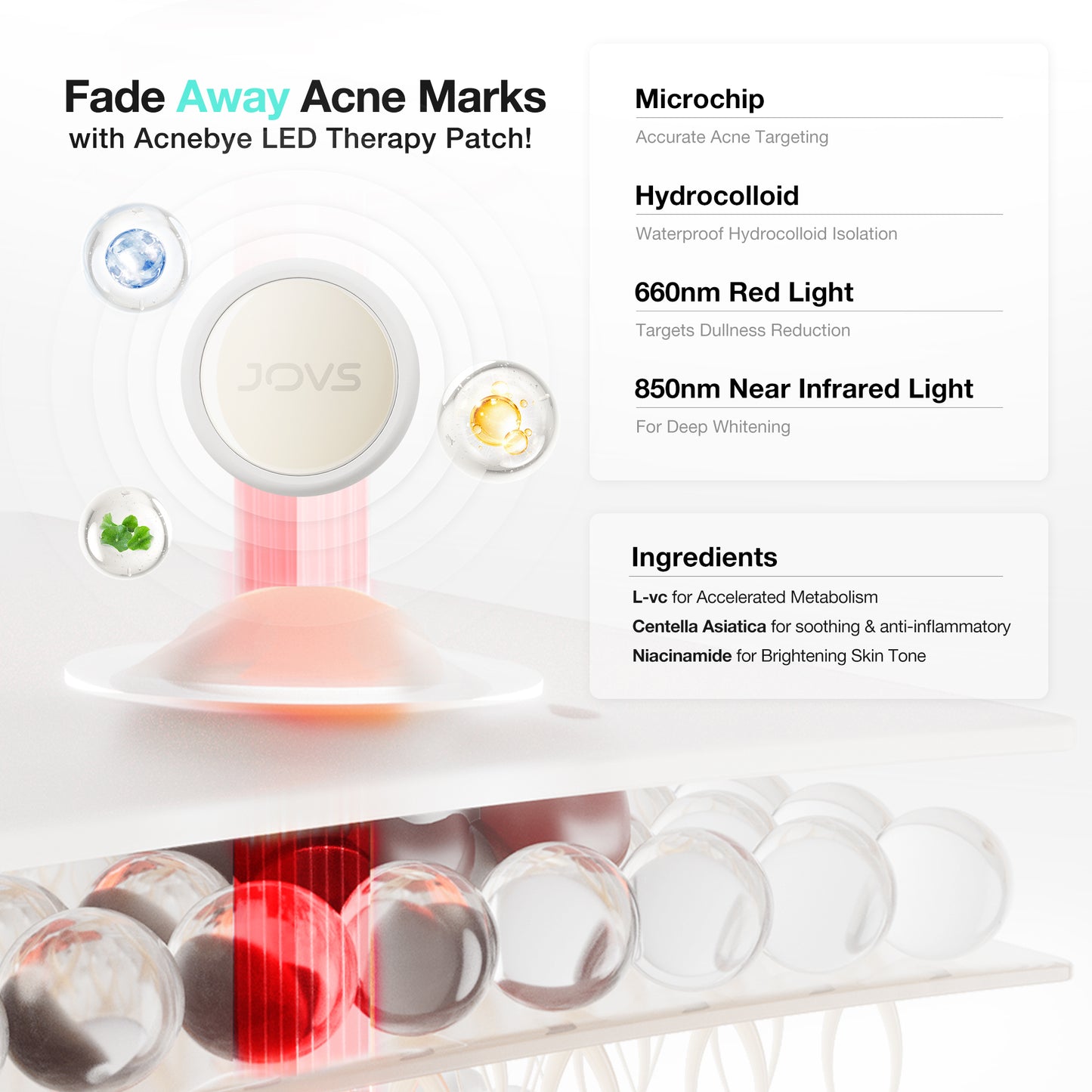 JOVS Acnebye LED Therapy Patch