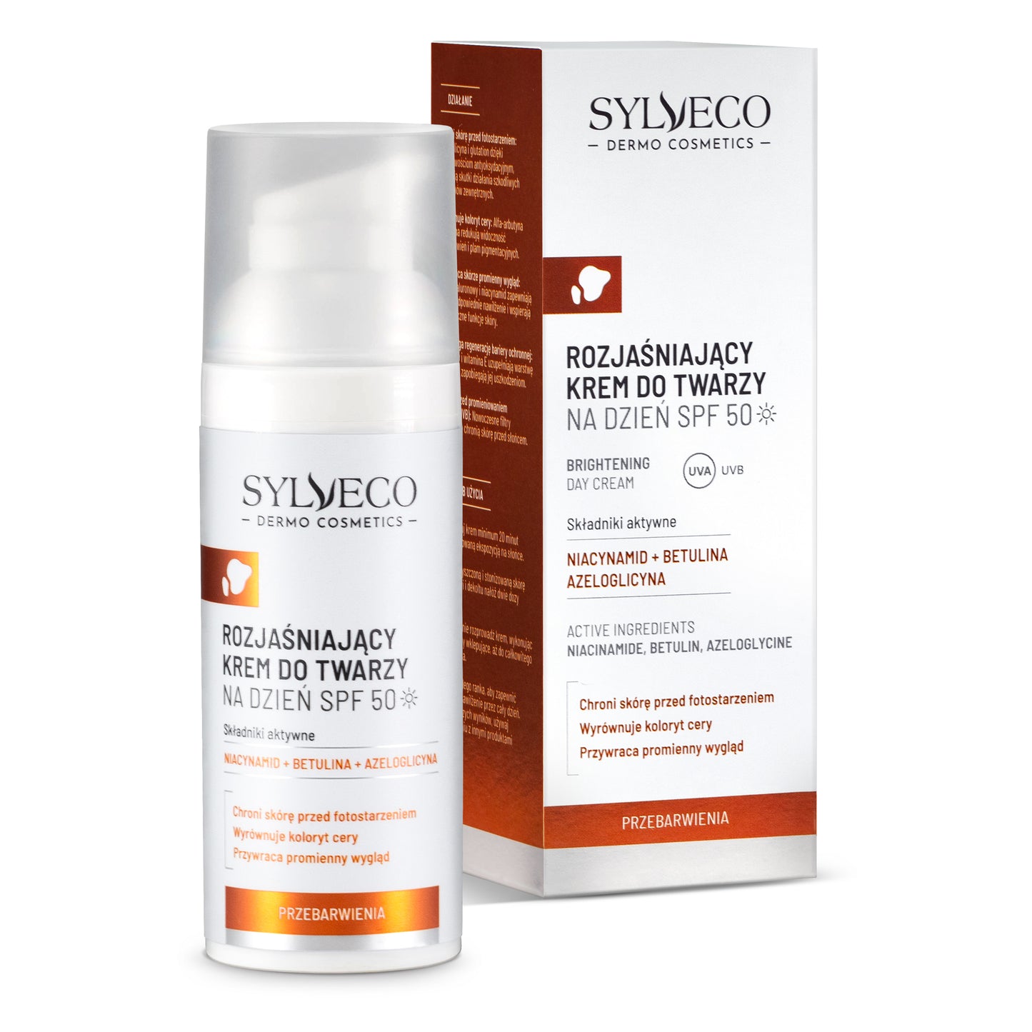 Crème Éclaircissante pour le Visage de Jour SPF50 SYLVECO DERMO