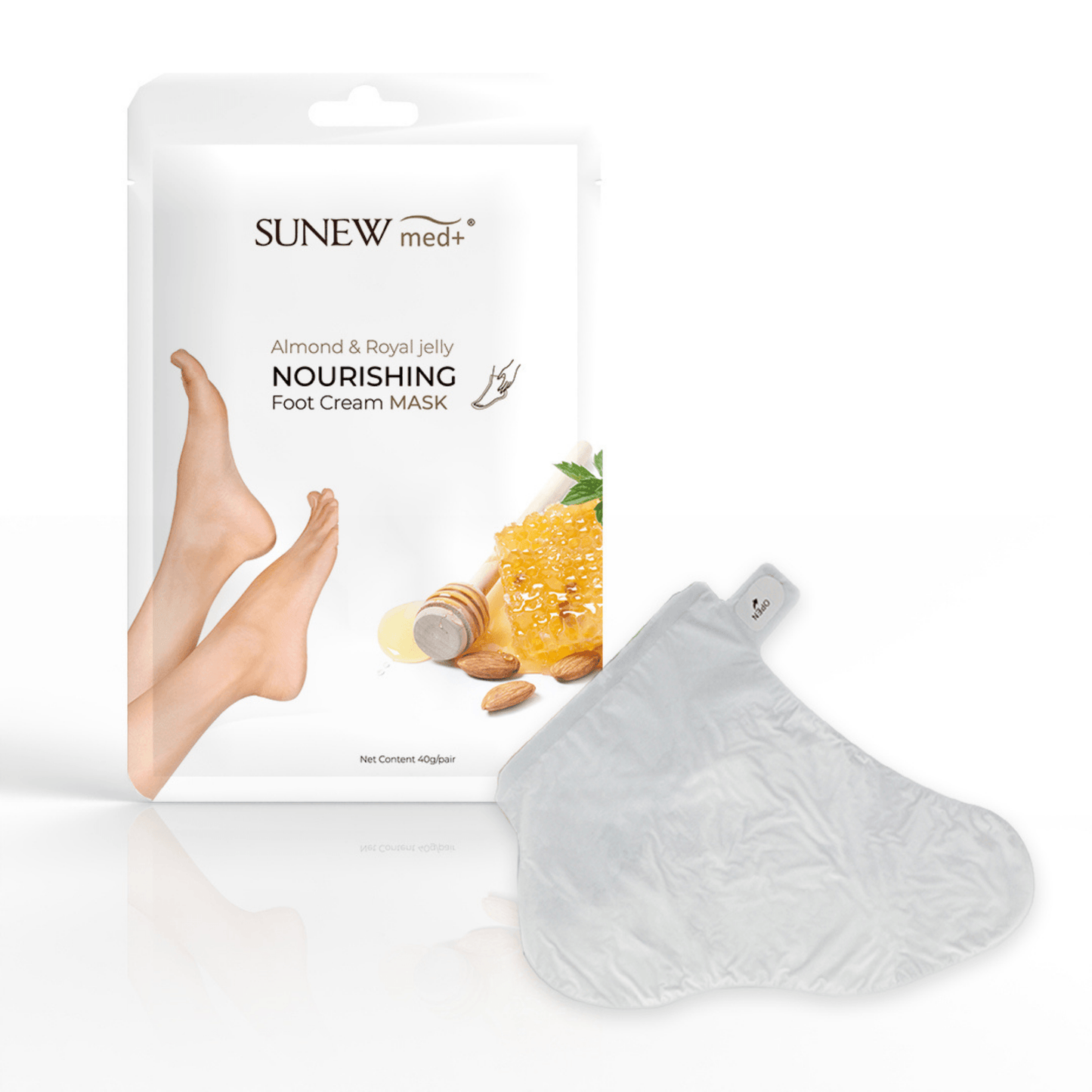 Foot Mask with Sweet Almond Oil and Royal Jelly