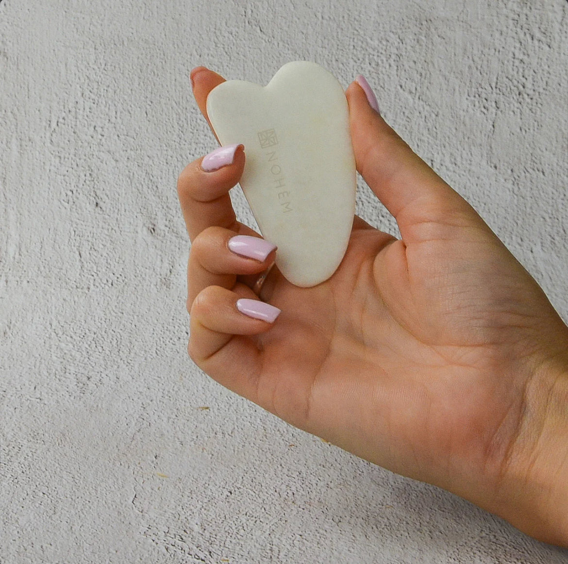 Gua Sha Visage Jade Blanc