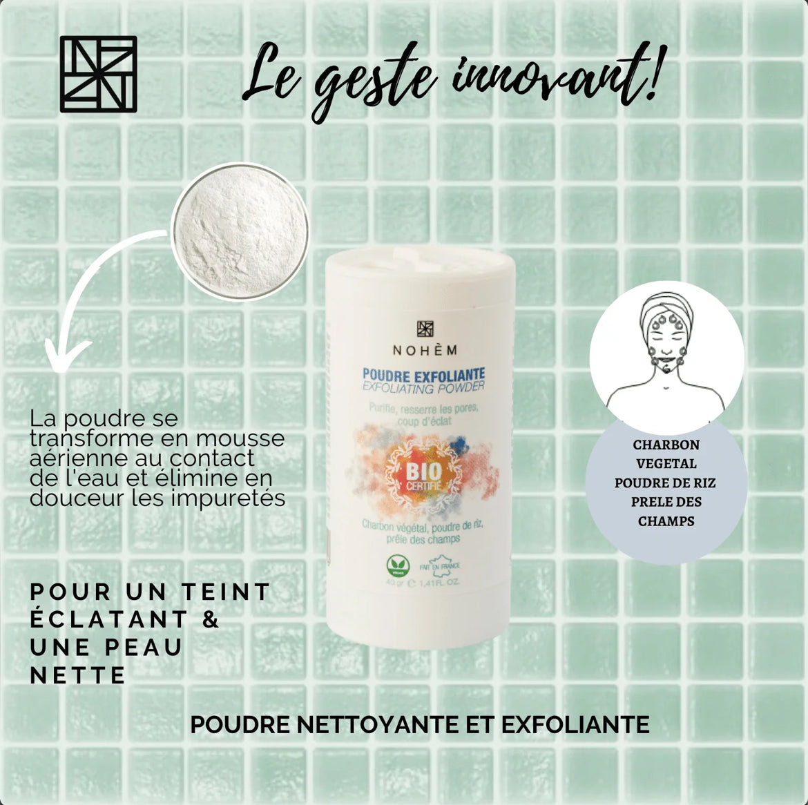 Poudre Exfoliante Visage 40gr